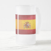 Spaanse vlag; matglas bierpul (Voorkant rechts)