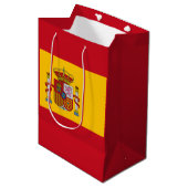 Spaanse vlag medium cadeauzakje (Voorkant Gekanteld)
