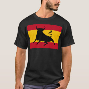 Spaanse vlag met bull t-shirt