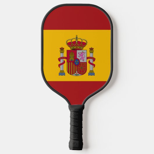 Spaanse vlag met Jouw naam Pickleball Paddle (Achterkant)