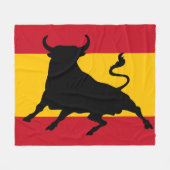 Spaanse vlag met stier fleece deken (Voorkant (Horizontaal))