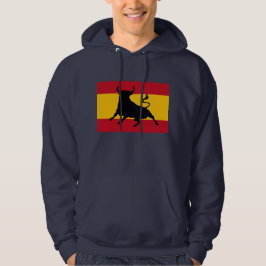 Spaanse vlag met stier hoodie