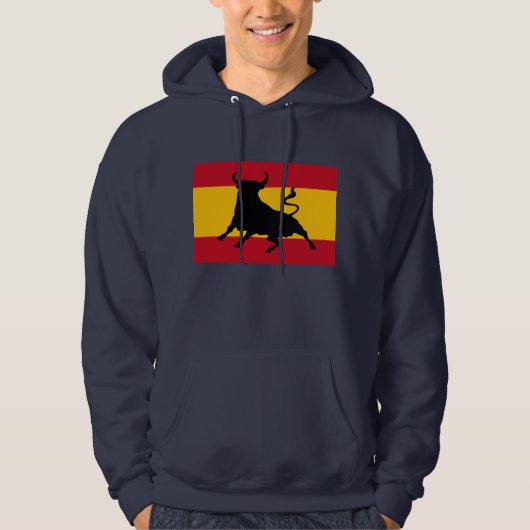 Spaanse vlag met stier hoodie (Voorkant)