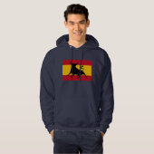 Spaanse vlag met stier hoodie (Voorkant volledig)