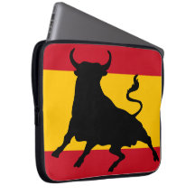 Spaanse vlag met stier