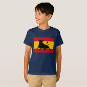 Spaanse vlag met stier t-shirt (Voorkant volledig)