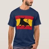 Spaanse vlag met stier t-shirt (Voorkant)