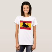 Spaanse vlag met stier t-shirt (Voorkant volledig)