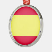 Spaanse vlag metalen ornament (Links)