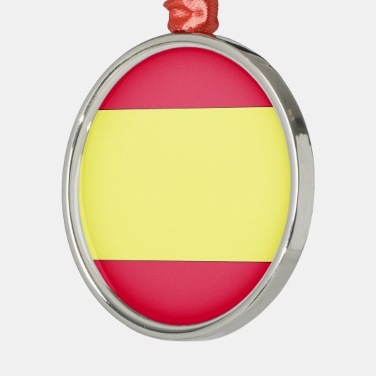 Spaanse vlag metalen ornament (Links)