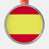 Spaanse vlag metalen ornament (Voorkant)