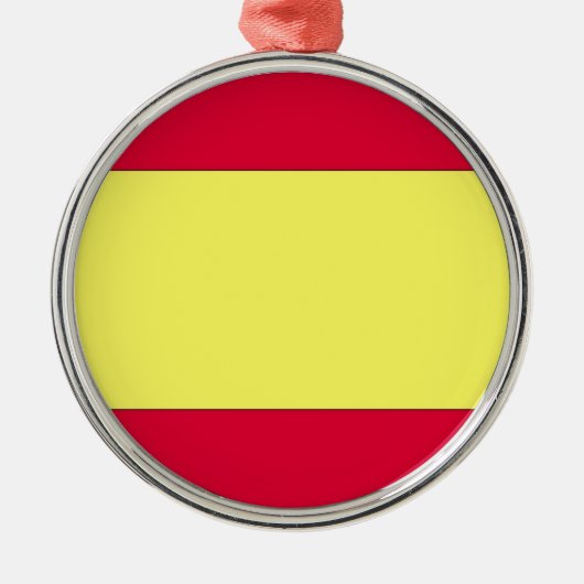 Spaanse vlag metalen ornament (Voorkant)