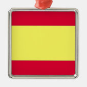 Spaanse vlag metalen ornament (Voorkant)