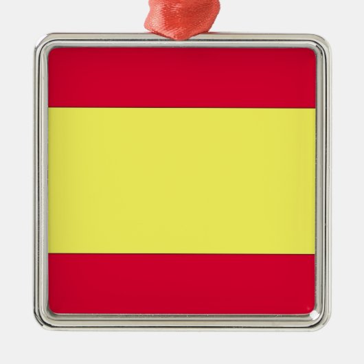 Spaanse vlag metalen ornament (Voorkant)
