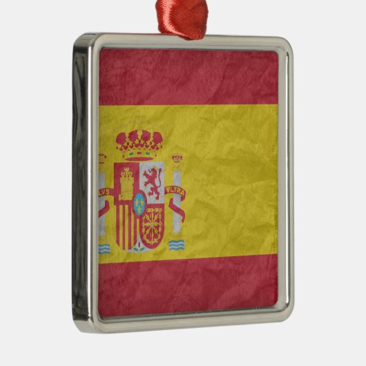 Spaanse vlag metalen ornament (Rechts)
