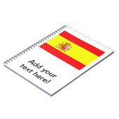 Spaanse vlag notitieboek (Linkerzijde)