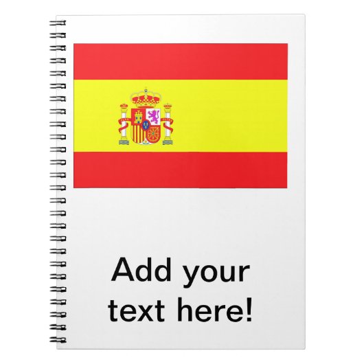 Spaanse vlag notitieboek (Voorkant)