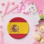 Spaanse vlag papieren bordje (Feest)