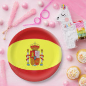 Spaanse vlag papieren bordje (Feest)