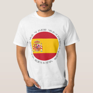 Spaanse vlag patriottische kleding t-shirt