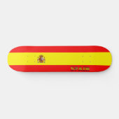 Spaanse vlag persoonlijk skateboard (Horizontaal)