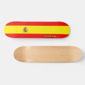 Spaanse vlag persoonlijk skateboard (Horizontaal)