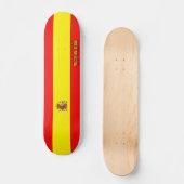 Spaanse vlag persoonlijk skateboard (Voorkant)