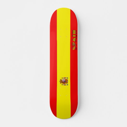 Spaanse vlag persoonlijk skateboard (Voorkant)
