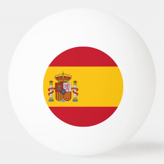 Spaanse vlag pingpongbal (Voorkant)