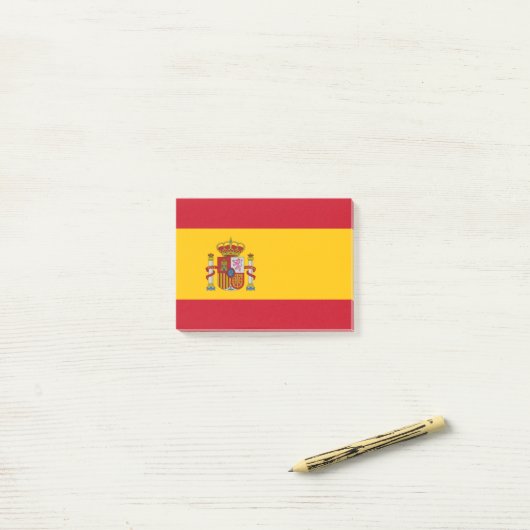 Spaanse vlag post-it® notes (Op bureau)