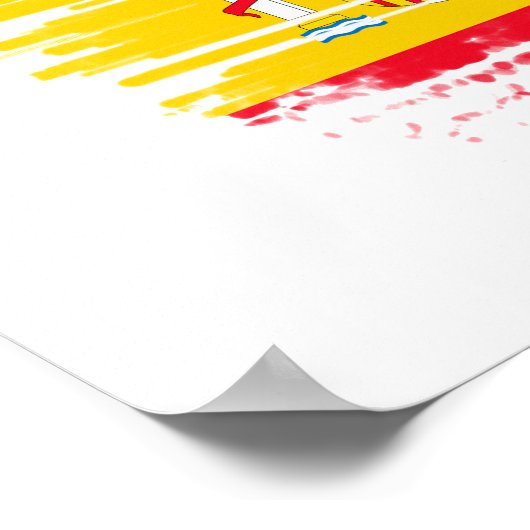 Spaanse vlag poster (Hoek)