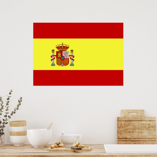 Spaanse vlag poster (Keuken)