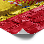 Spaanse vlag poster (Hoek)