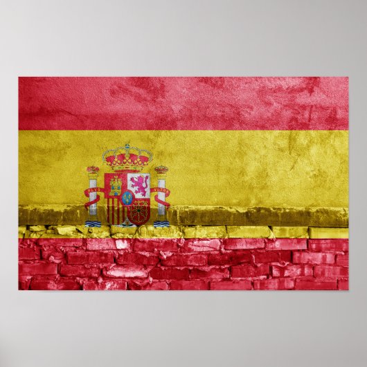 Spaanse vlag poster (Voorkant)