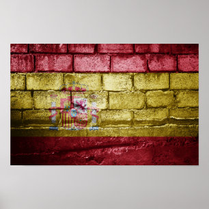 Spaanse vlag poster