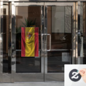 Spaanse vlag raamsticker (Kantoordeur)
