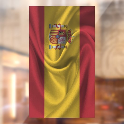 Spaanse vlag raamsticker (Vel 2)