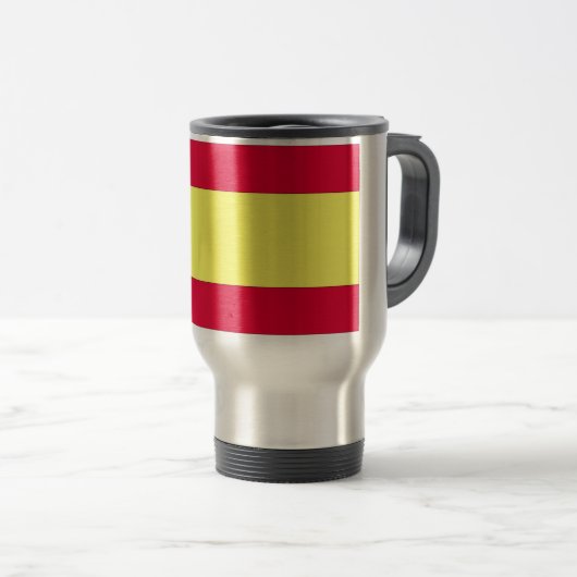 Spaanse vlag reisbeker (Voorkant rechts)