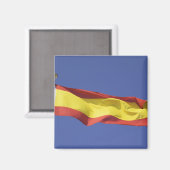 Spaanse vlag RF) Magneet (Voorkant / Achterkant)