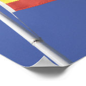 Spaanse vlag RF) Poster (Hoek)