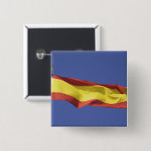 Spaanse vlag RF) Vierkante Button 5,1 Cm (Voorkant /achterkant)