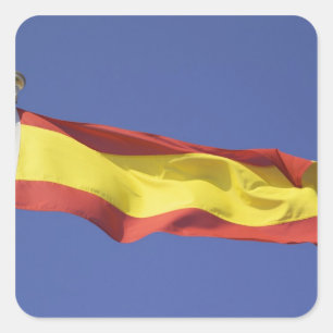 Spaanse vlag RF) Vierkante Sticker