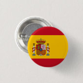 Spaanse vlag ronde button 3,2 cm (Voorkant /achterkant)