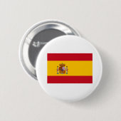 Spaanse vlag ronde button 5,7 cm (Voorkant /achterkant)