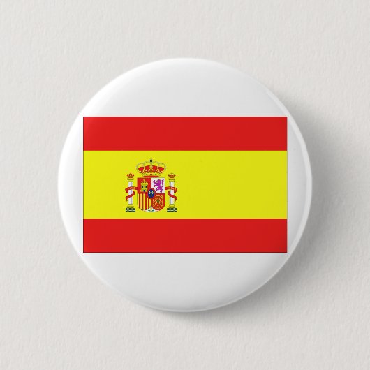 Spaanse vlag ronde button 5,7 cm (Voorkant)