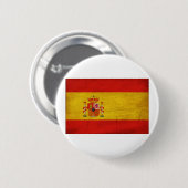 Spaanse vlag ronde button 5,7 cm (Voorkant /achterkant)