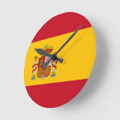 Spaanse vlag ronde klok (Hoek)