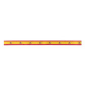 Spaanse vlag Satin Ribbon Satijnen Lint (Voorkant)