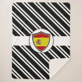 Spaanse vlag Sherpa Blanket Deken (Voorkant)