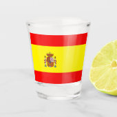 Spaanse vlag shot glas (Voorkant)
